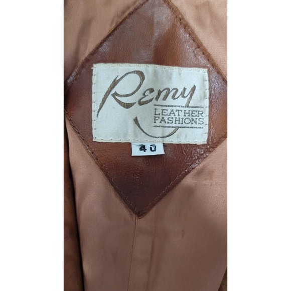 Vtg 1970s Remy Leather Fashions Jacket - Picture 7 of 11